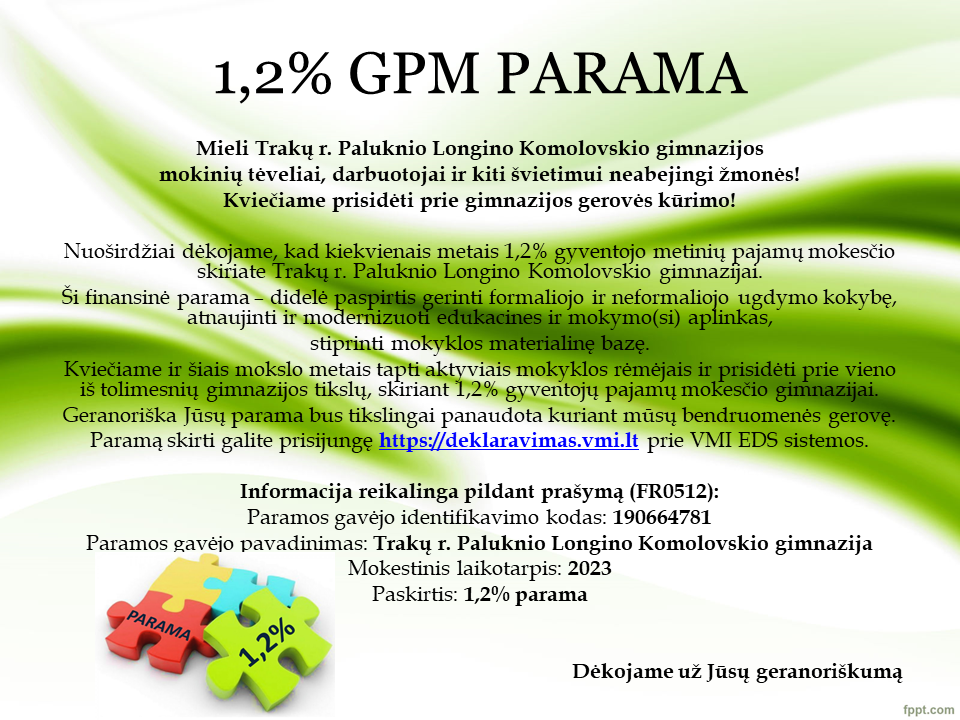 1,2% parama
